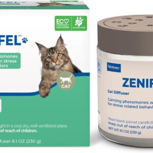 Virbac ZENIFEL™ Gel Diffuser | Managing Stress-Related Behaviors in Kittens & Cats - No Electricity Needed - Lasts Up to 2 Months