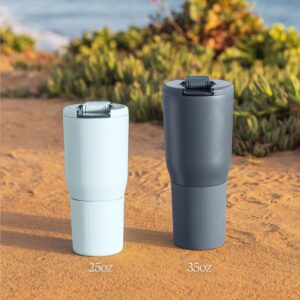 *BrüMate Nav 35oz 100% Leak Proof Insulated Travel Tumbler with Magnetic BevLock™ Lid - Double Wall Cup-Holder Friendly Stainless Steel Mug (Kiwi)